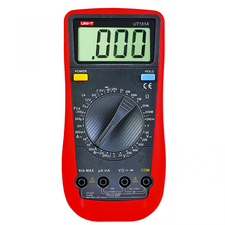 UNI-T UT151A 手持式數字萬用表(內建電池加載測試)