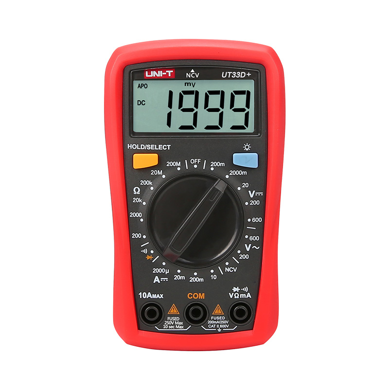 UNI-T UT33D+ 掌上型數位萬用電表( NCV(非接觸式電壓感應)功能)