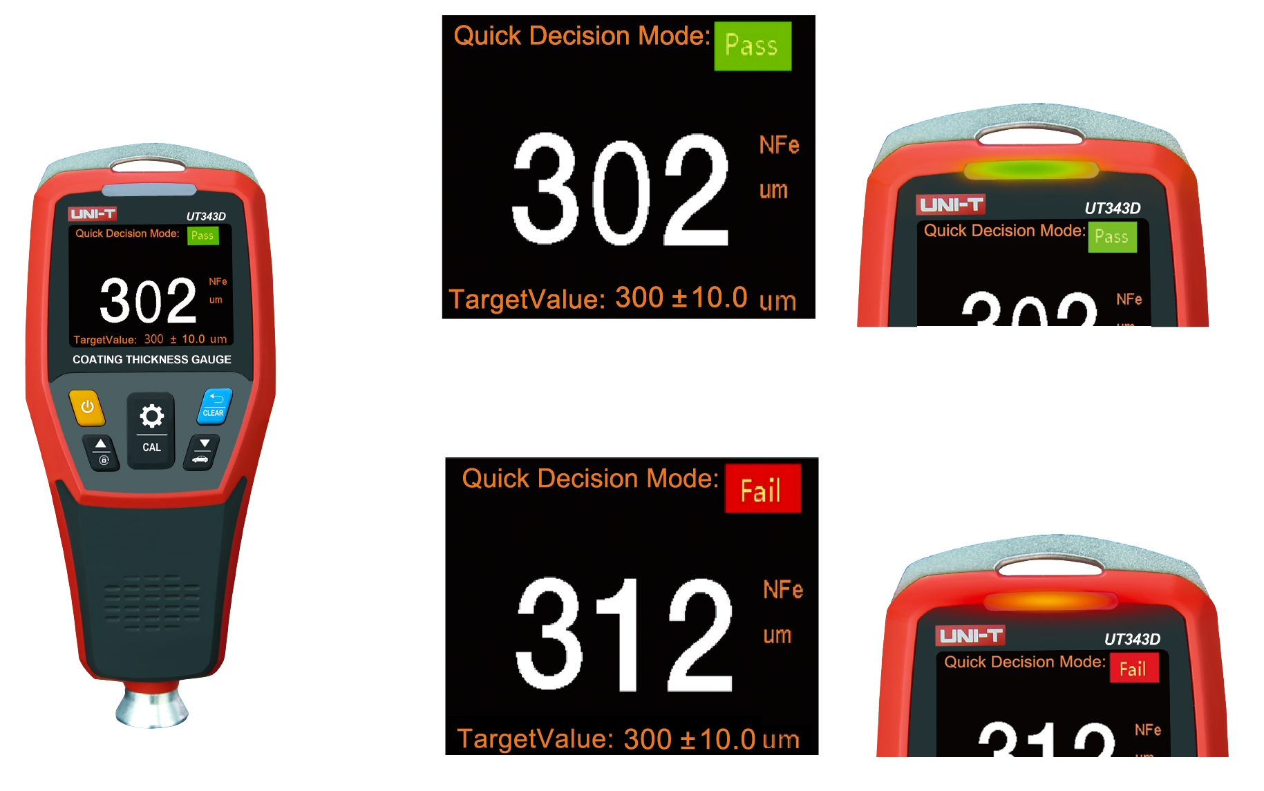 UT343D / 膜厚計 / 汽車烤漆測量:圖片 5