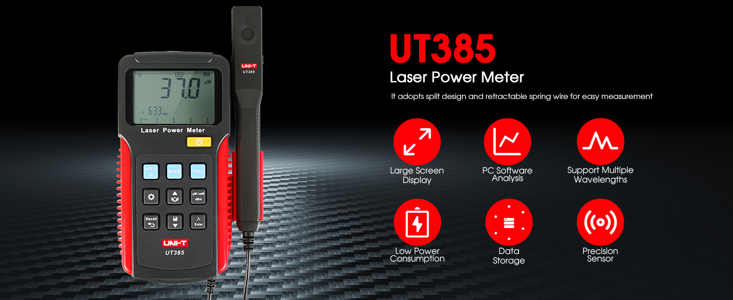 UT385 / 雷射功率計 / 520 633 650 780 nm:圖片 5